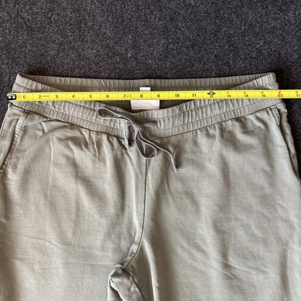J Jill Embroidered Jogger Pant Size S Olive Green Drawstring Boho Comfort Floral - Picture 8 of 12